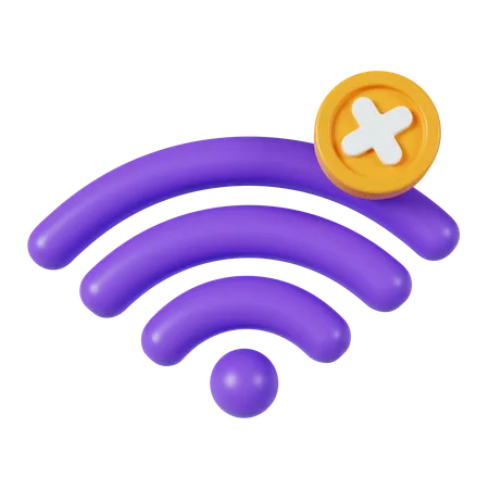 Sem wi-fi  3D Icon