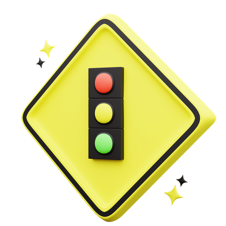 Placa de semáforo  3D Icon