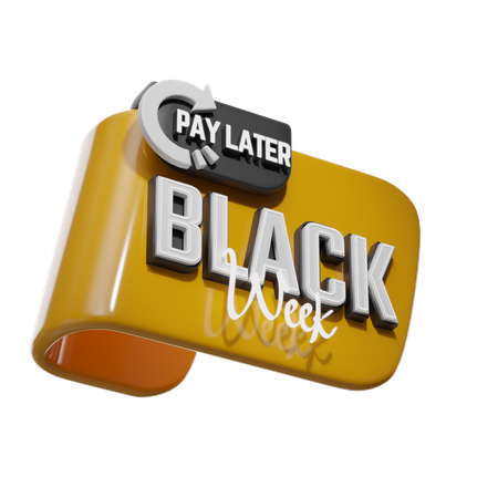 Semana negra pague depois  3D Icon