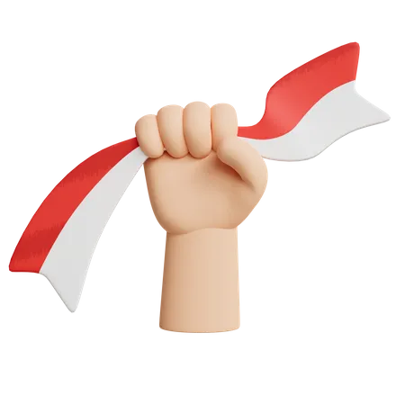 Indonesia Independence Day Illustration 3D Icon