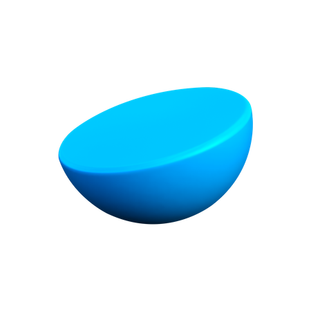 Semi Circle  3D Icon