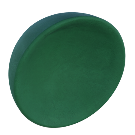 반원 모양  3D Icon