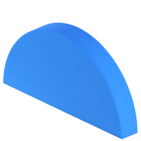 반원 모양  3D Icon