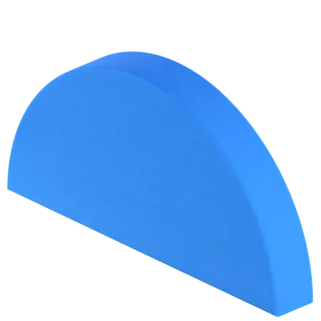 반원 모양  3D Icon