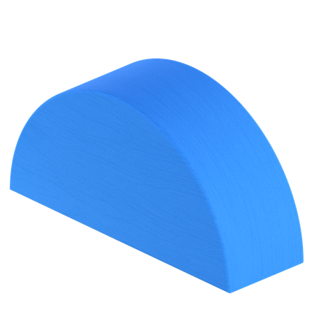 반원 모양  3D Icon