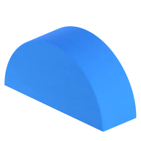 반원 모양  3D Icon