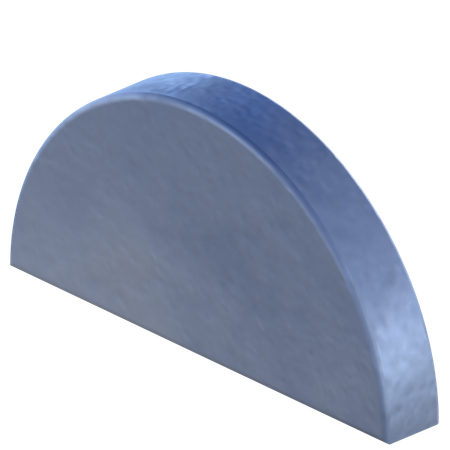 반원 모양  3D Icon