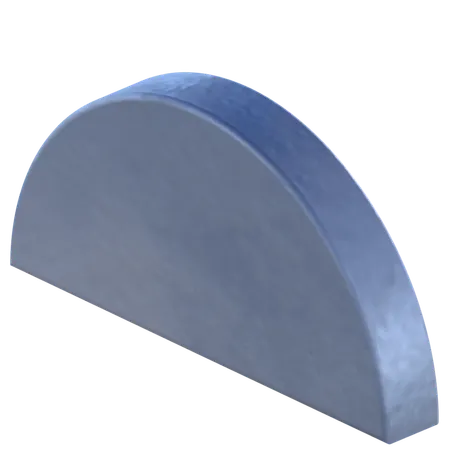 반원 모양  3D Icon