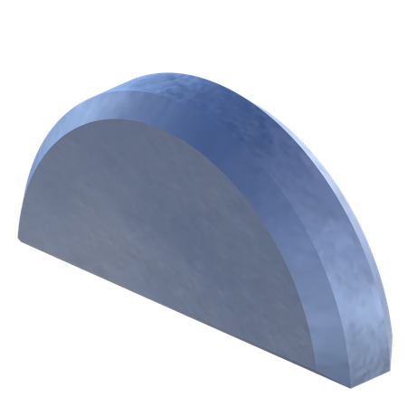 반원 모양  3D Icon