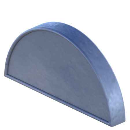 반원 모양  3D Icon