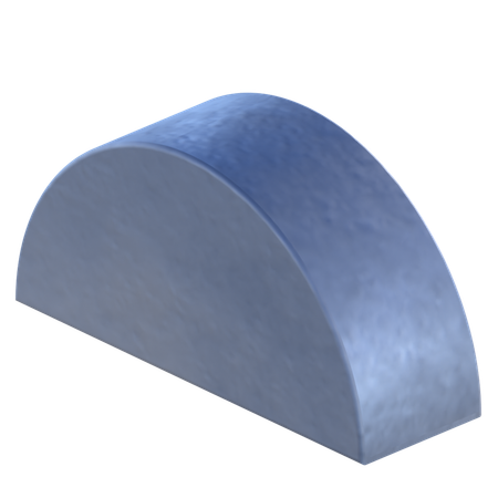 반원 모양  3D Icon