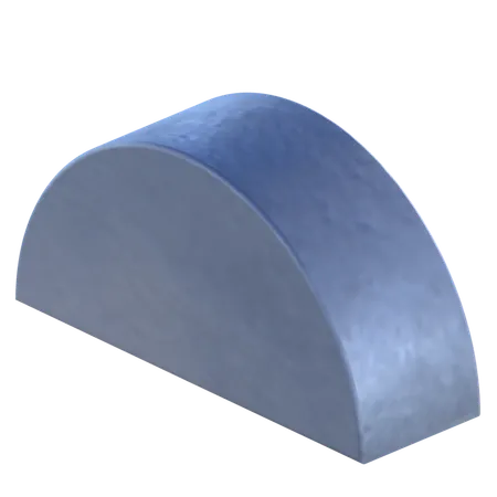 반원 모양  3D Icon