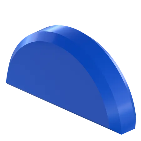 반원 모양  3D Icon