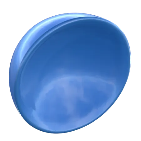 반원 모양  3D Icon