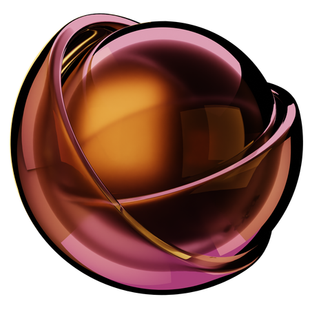 Semi globo  3D Icon