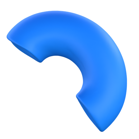 Semicircle  3D Icon