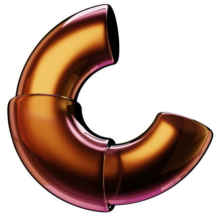 Semicircle  3D Icon