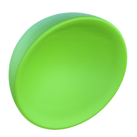 반원형 그릇  3D Icon