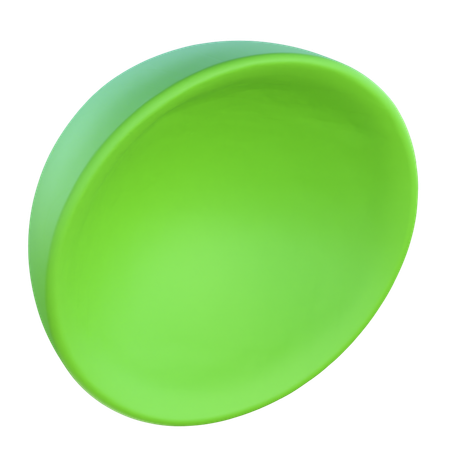 Semicircle Bowl  3D Icon