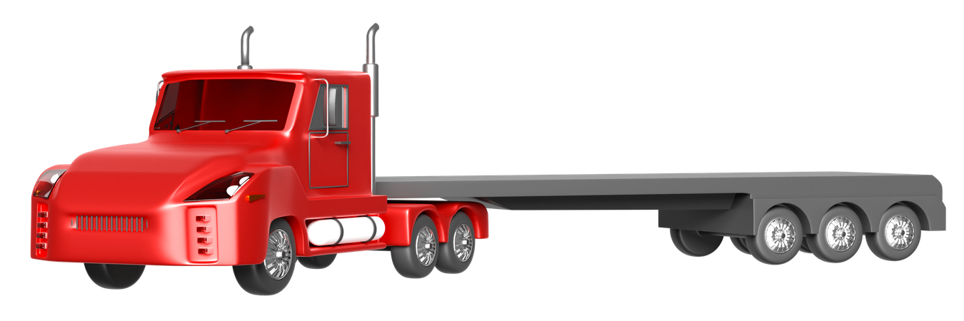 Semi camión  3D Illustration