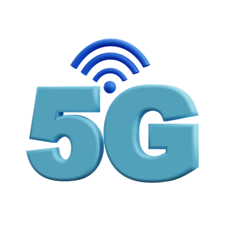 Señal 5G  3D Icon