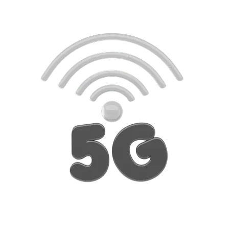 Señal 5G  3D Icon