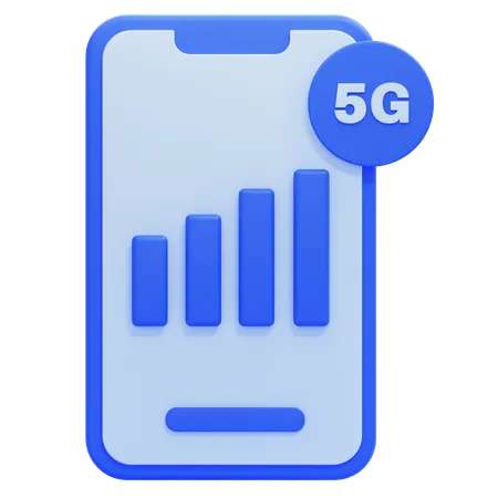 Señal 5G  3D Icon