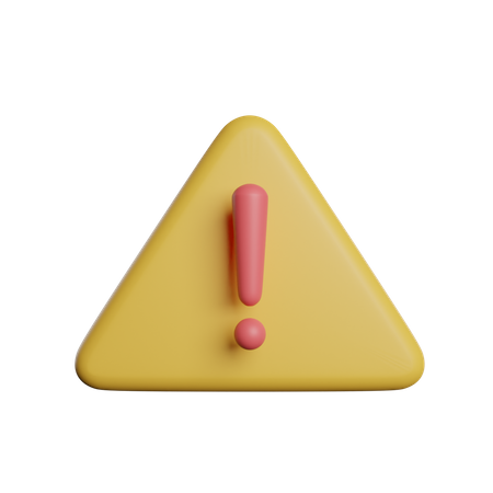 Señal de advertencia  3D Icon