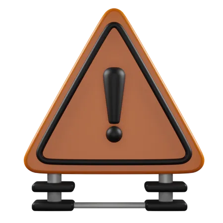 Señal de alerta  3D Icon