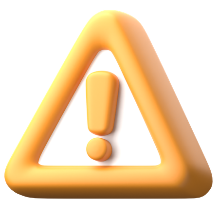 Señal de alerta  3D Icon