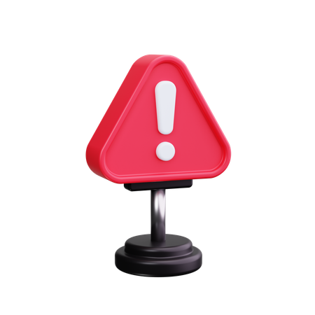 Señal de alerta  3D Icon