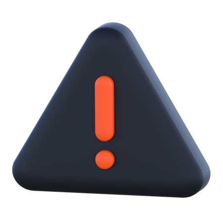 Señal de alerta  3D Icon