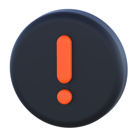 Señal de alerta  3D Icon