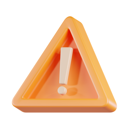 Señal de alerta  3D Icon
