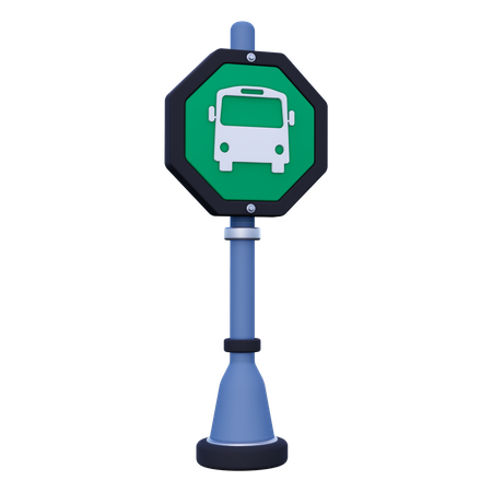 Señal de autobus  3D Icon