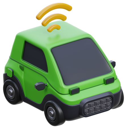 Señal de coche eléctrico  3D Icon