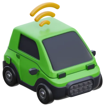 Señal de coche eléctrico  3D Icon