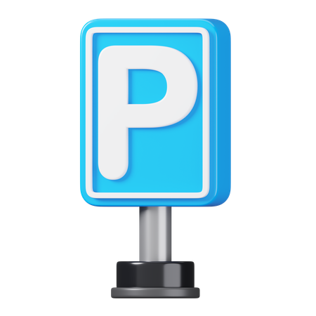 Señal de estacionamiento  3D Icon