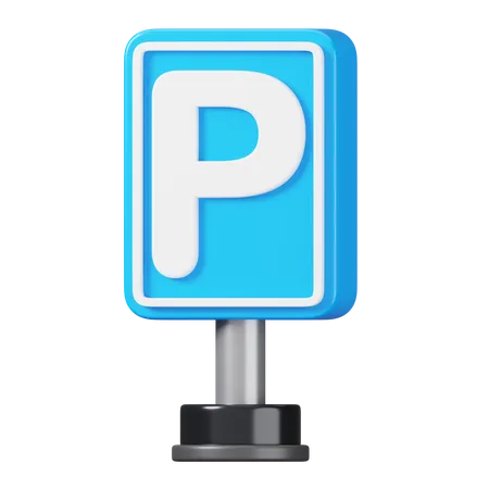 Señal de estacionamiento  3D Icon