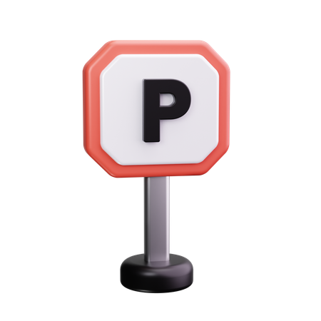 Señal de estacionamiento  3D Icon