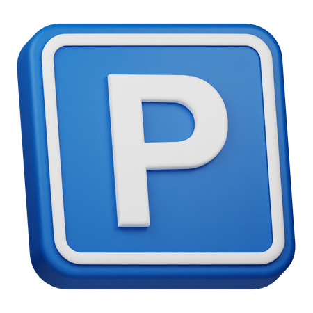 Señal de estacionamiento  3D Icon