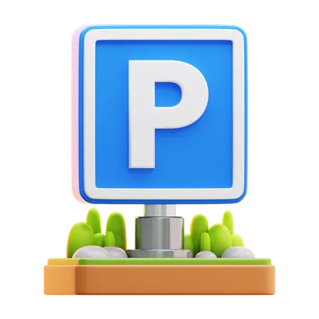 Señal de estacionamiento  3D Icon