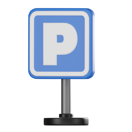 Señal de estacionamiento  3D Icon