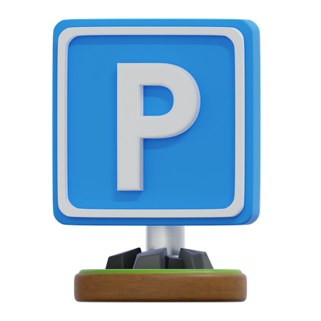 Señal de estacionamiento  3D Icon