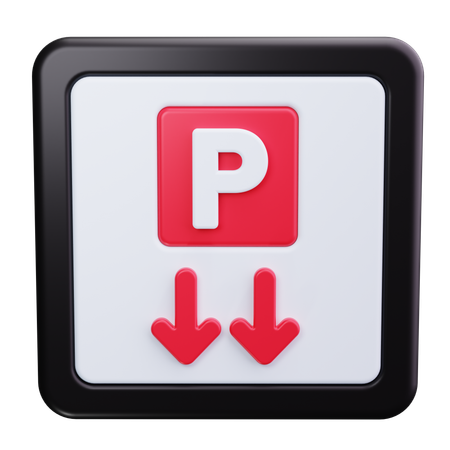 Señal de estacionamiento  3D Icon