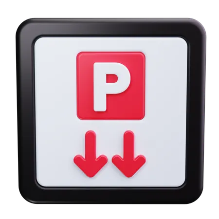 Señal de estacionamiento  3D Icon