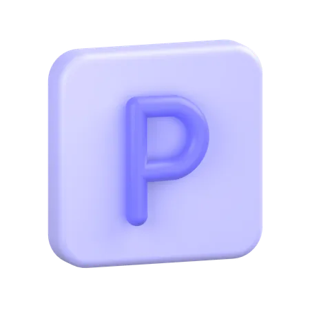Señal de estacionamiento  3D Icon