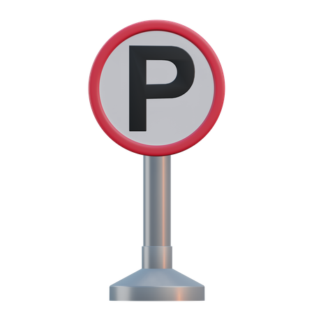 Señal de estacionamiento  3D Icon