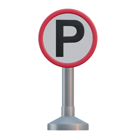 Señal de estacionamiento  3D Icon