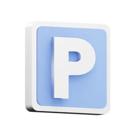 Señal de estacionamiento  3D Icon